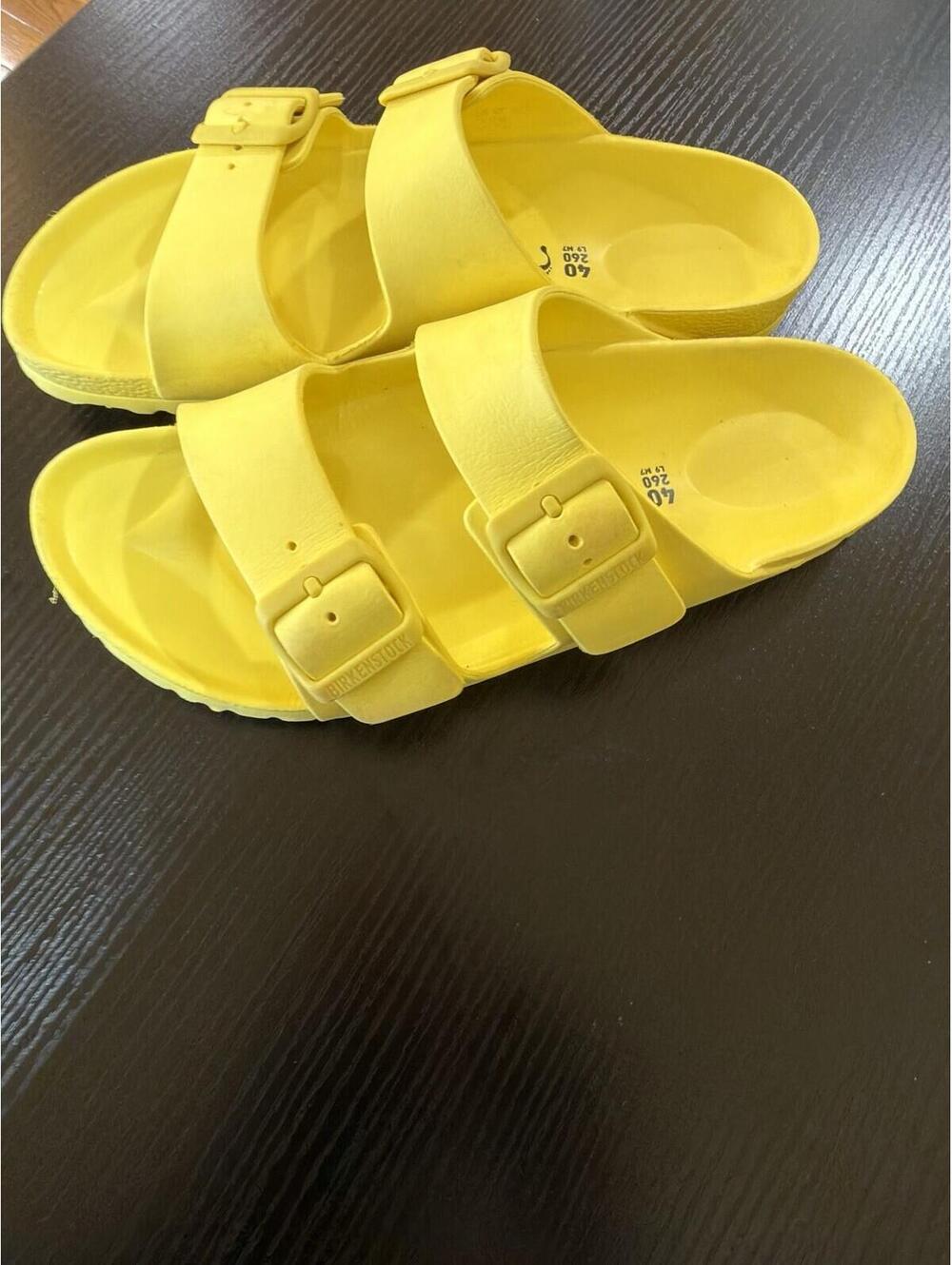 Birkenstock Arizona EVA Sandals Yellow Size 40